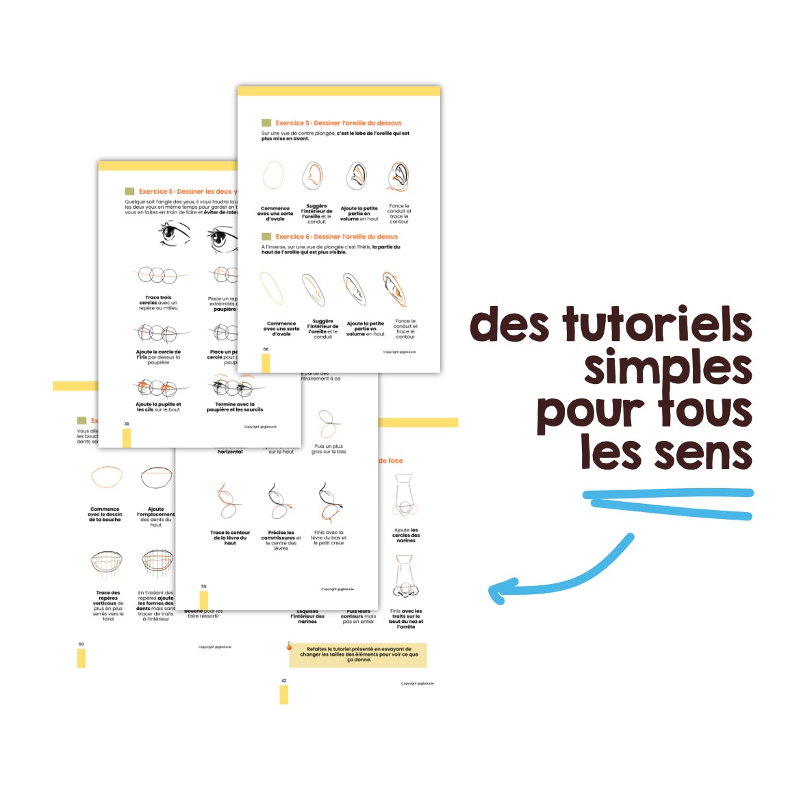 Ebook T1 & T6 : Dessine le visage et les expressions !