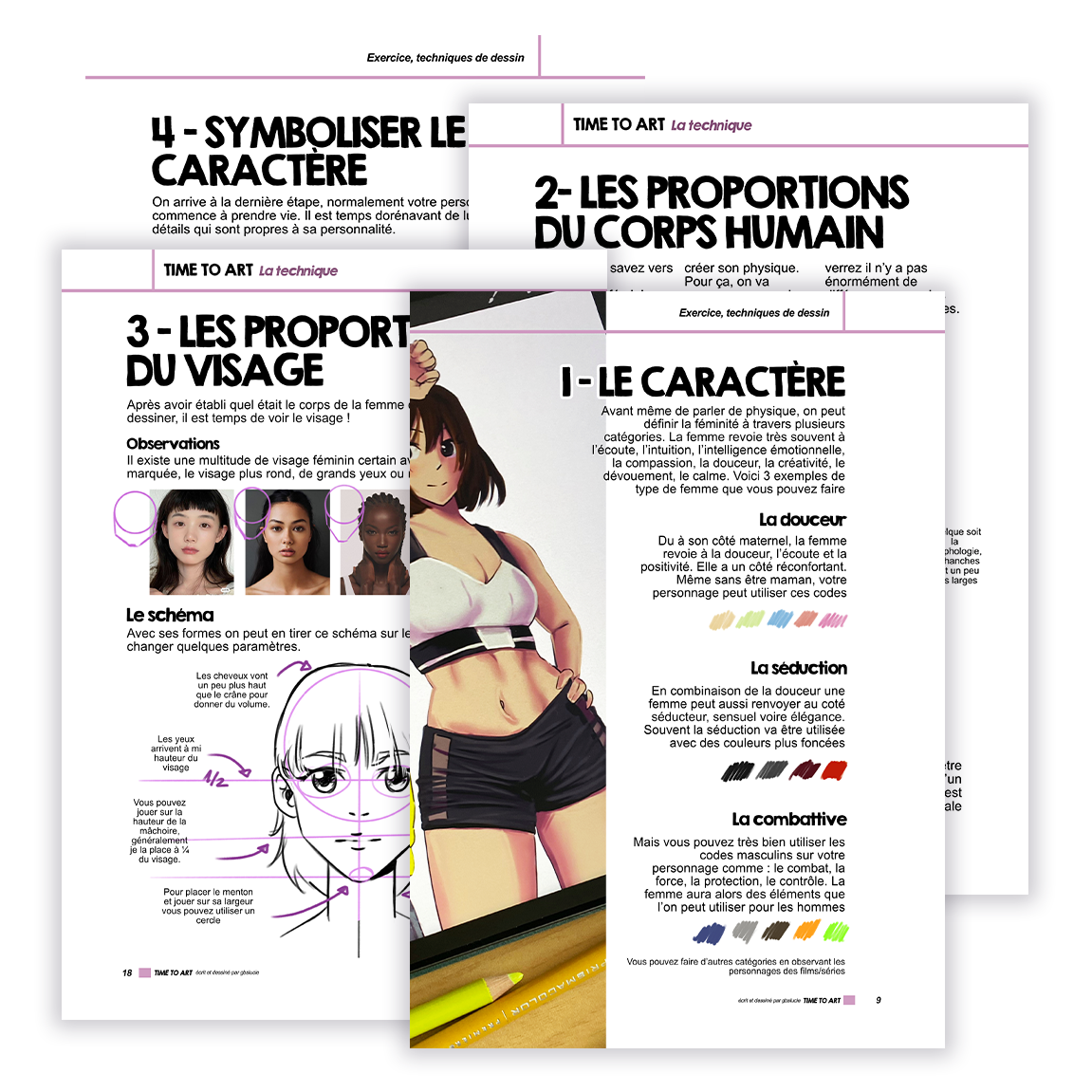 Magazine Dec 2023 - Créer des personnages féminins ( dessin manga & classique )