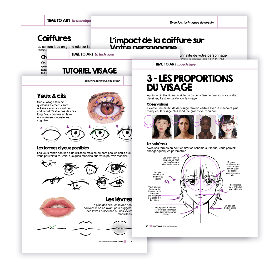 Magazine Dec 2023 - Créer des personnages féminins ( dessin manga & classique )