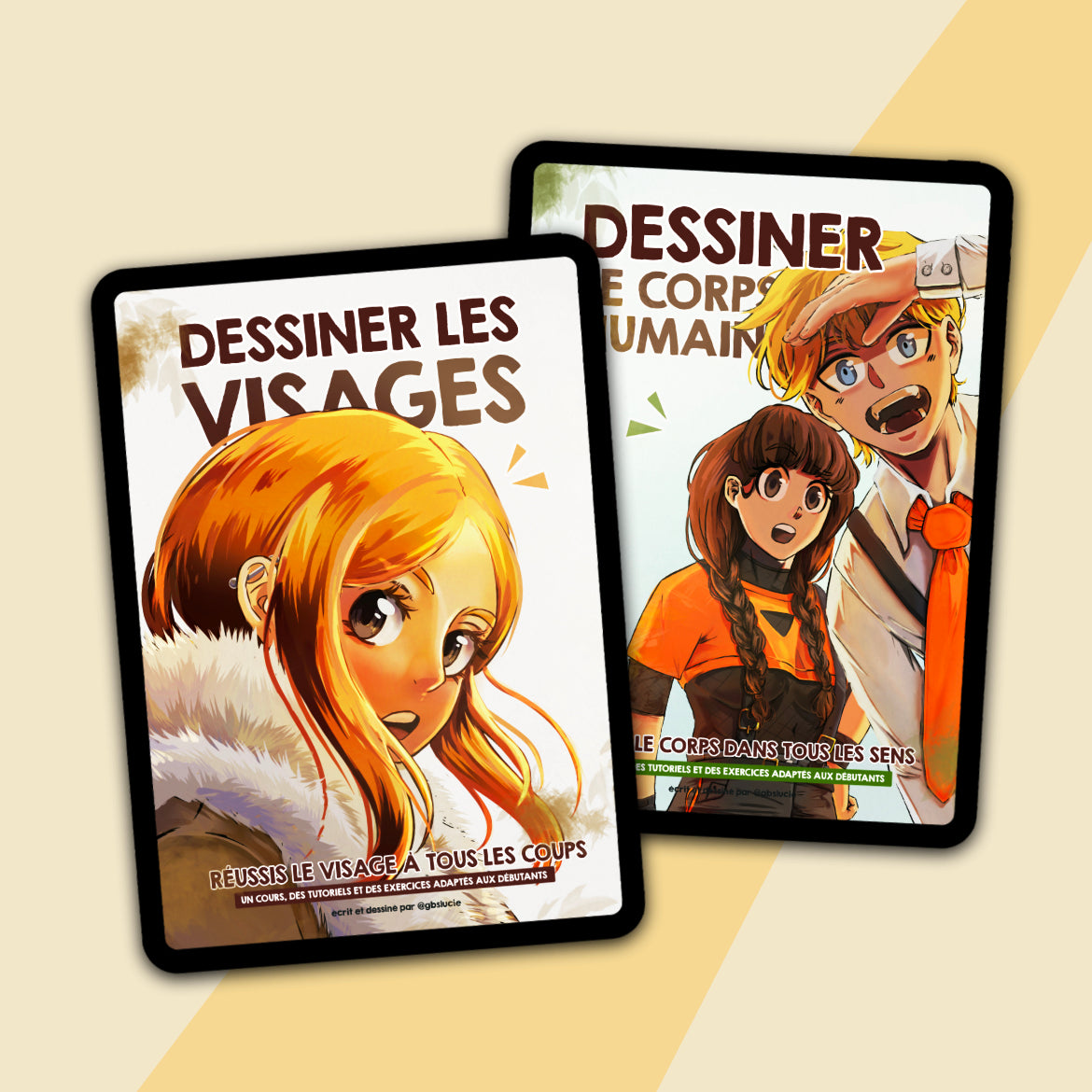 Ebook T1 & T2  : Apprends à dessiner le corps et le visage ( dessin manga & classique )