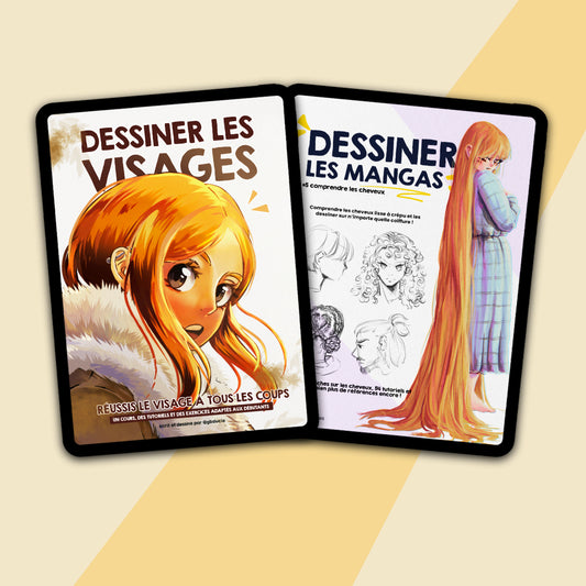 Ebook T1 et T5 : Dessiner les visages et coiffures