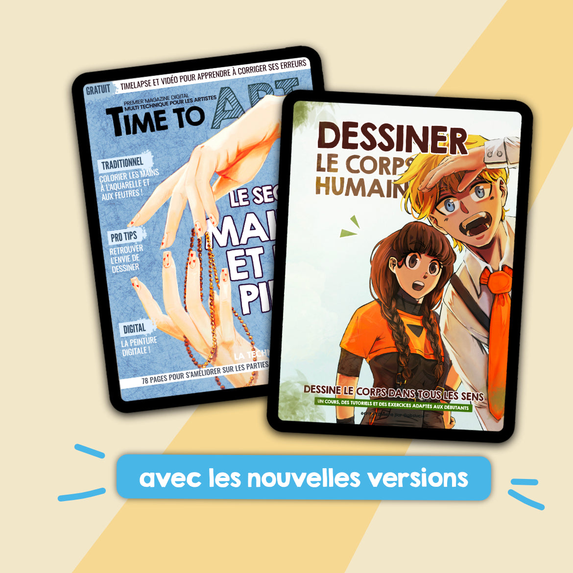 Ebook T2 & Mag Jan 2024 : Tous les secrets du corps Anatomie & Pieds et Main ( dessin manga & classique )