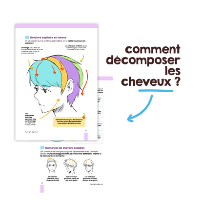 Ebook T5 : Le secret des coupes de cheveux ( dessin manga & classique )