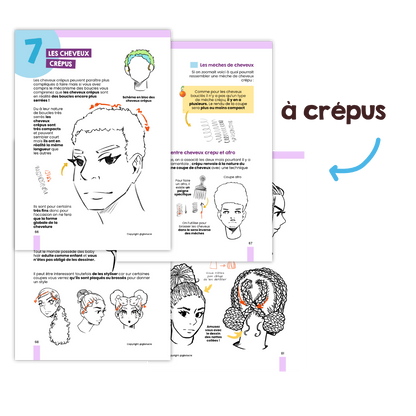 Ebook T5 : Le secret des coupes de cheveux ( dessin manga & classique )