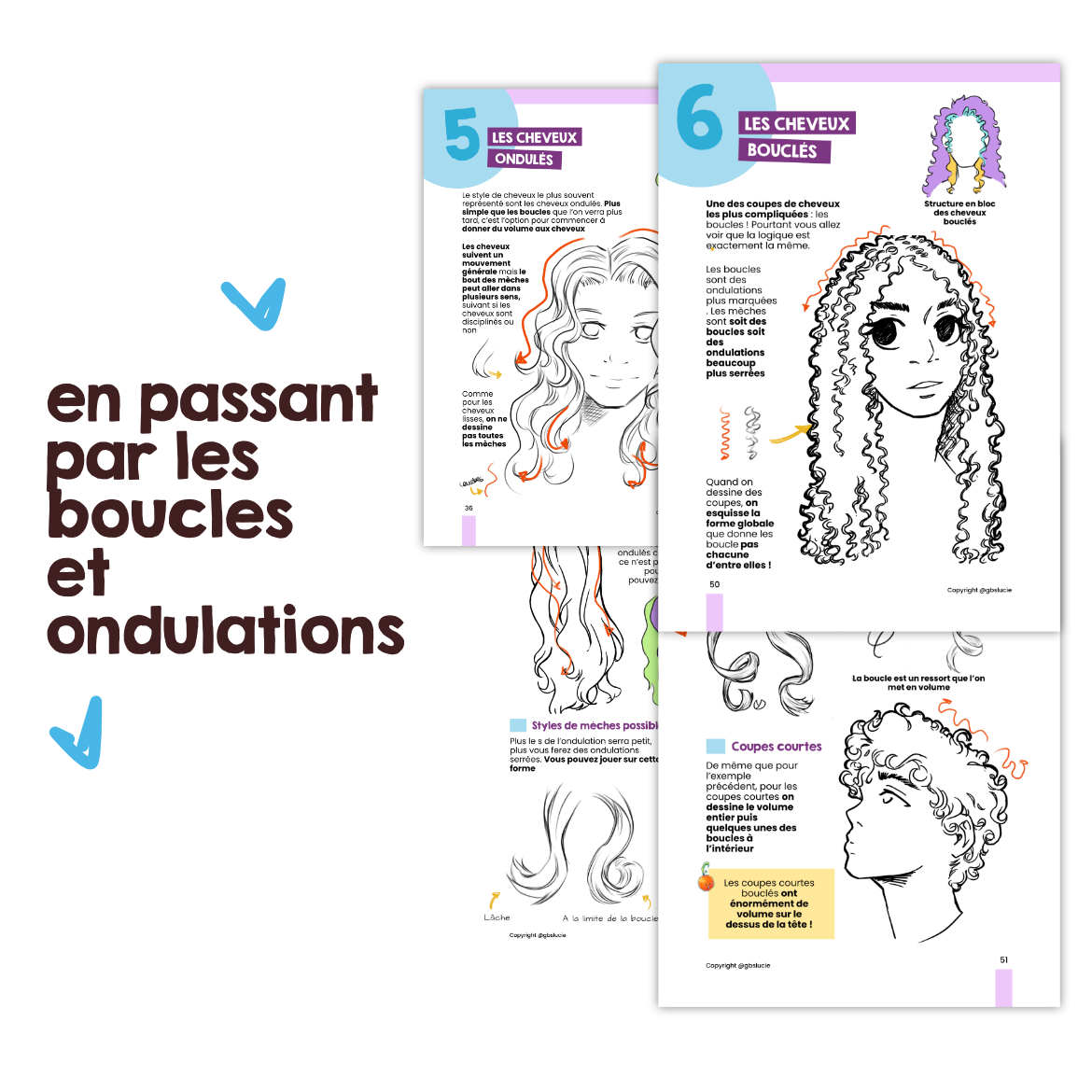 Ebook T5 : Le secret des coupes de cheveux ( dessin manga & classique )