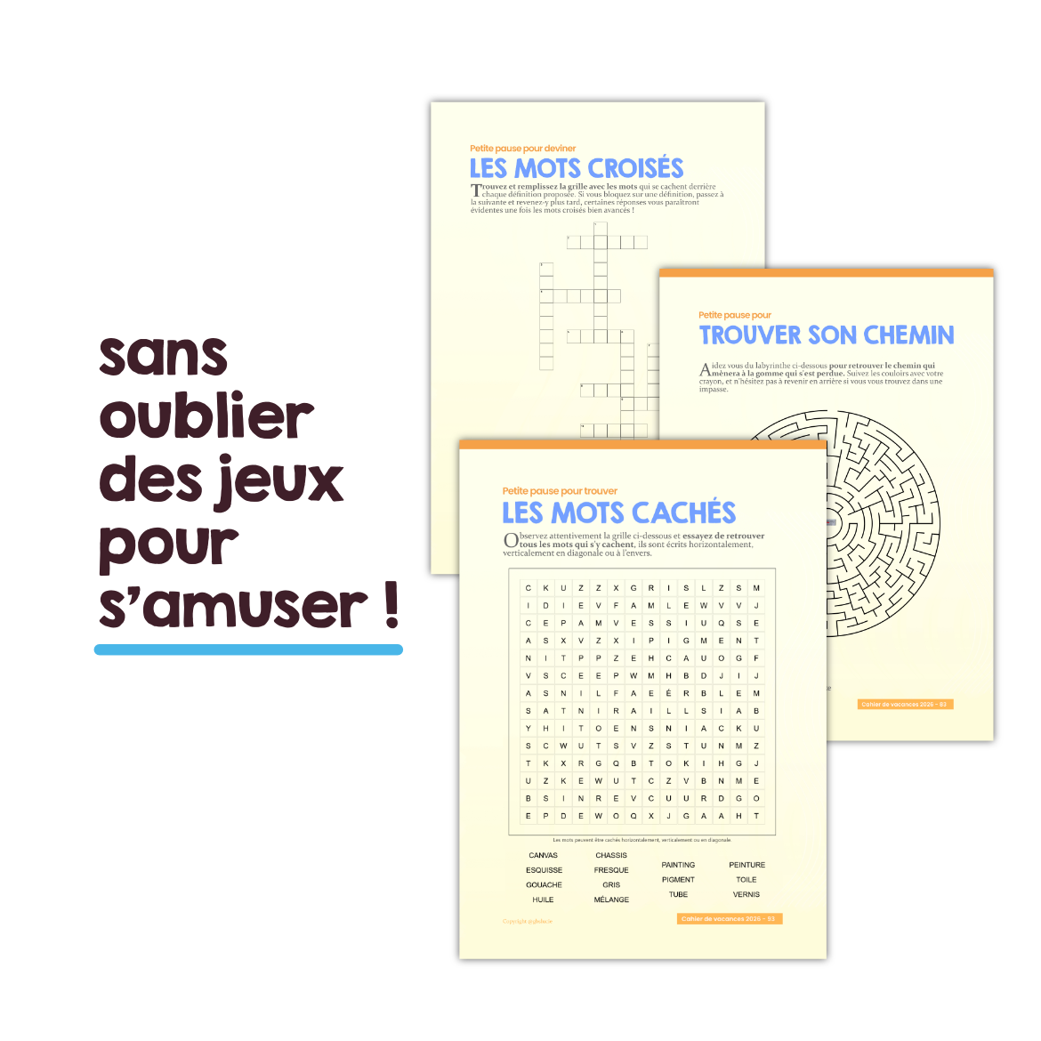 Cahier vacances 2026