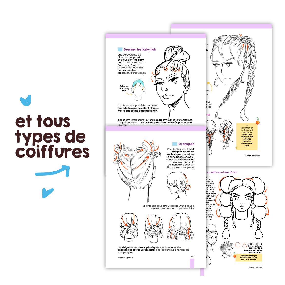 Ebook T5 : Le secret des coupes de cheveux ( dessin manga & classique )