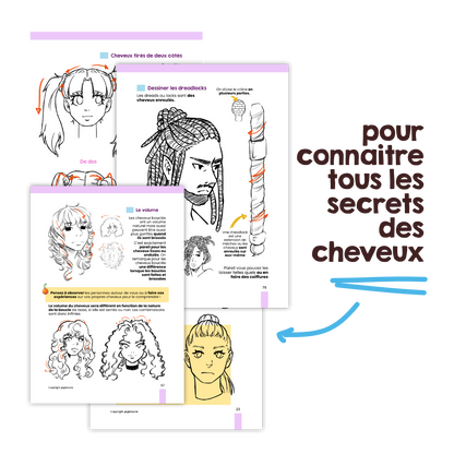 Ebook T5 : Le secret des coupes de cheveux ( dessin manga & classique )