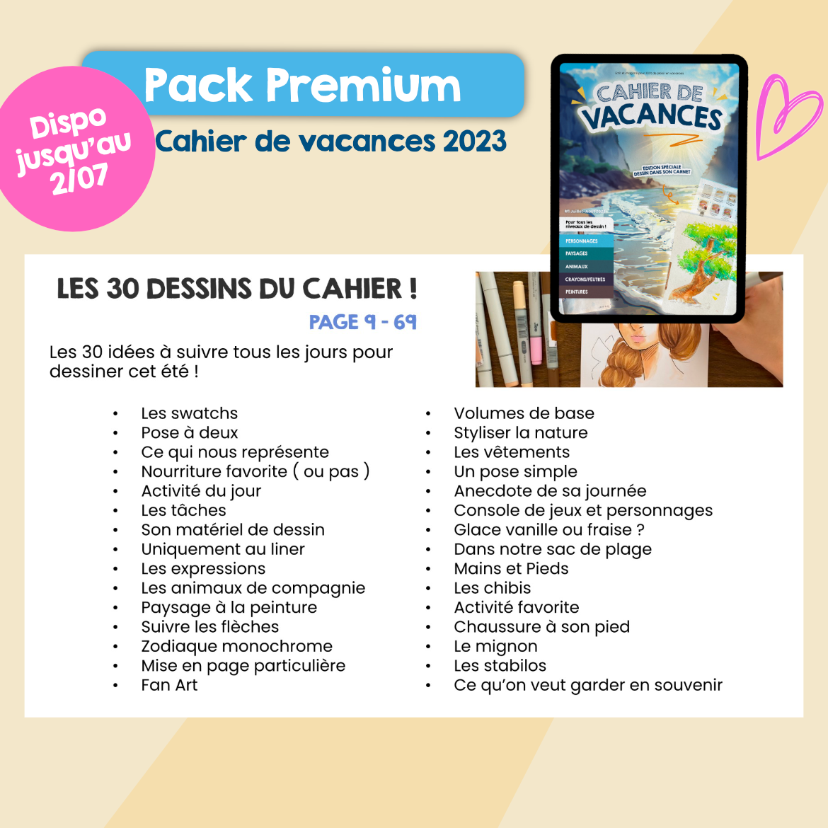 Cahier de vacances 2025