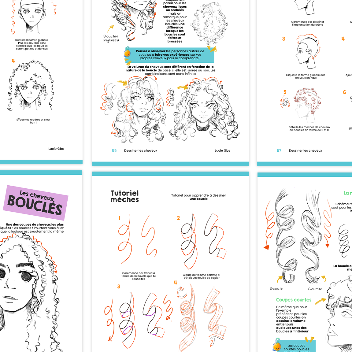 Ebook T5 : Le secret des coupes de cheveux ( dessin manga & classique )