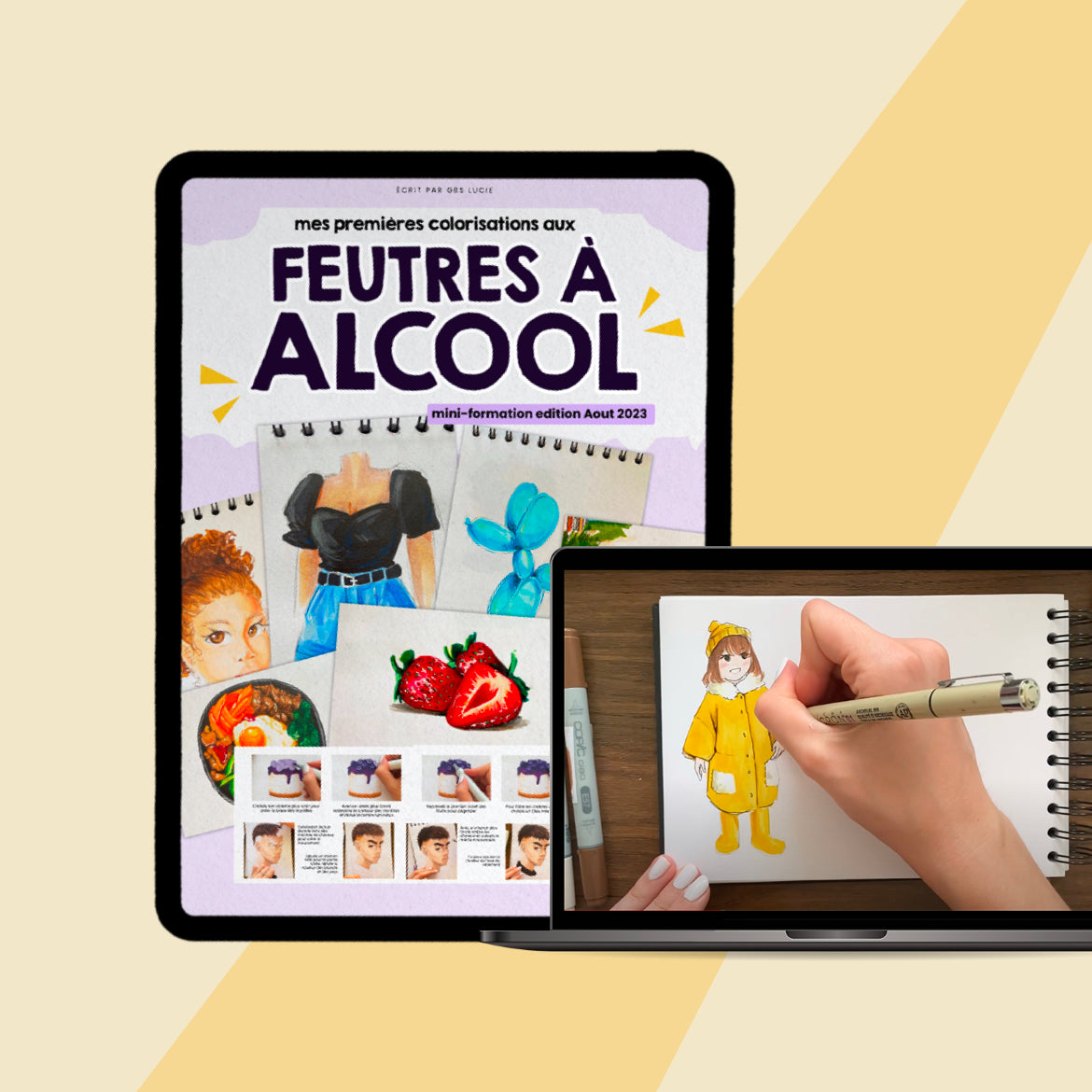 Ebook : Les colos faciles et professionnelles avec tes feutres à alcool !