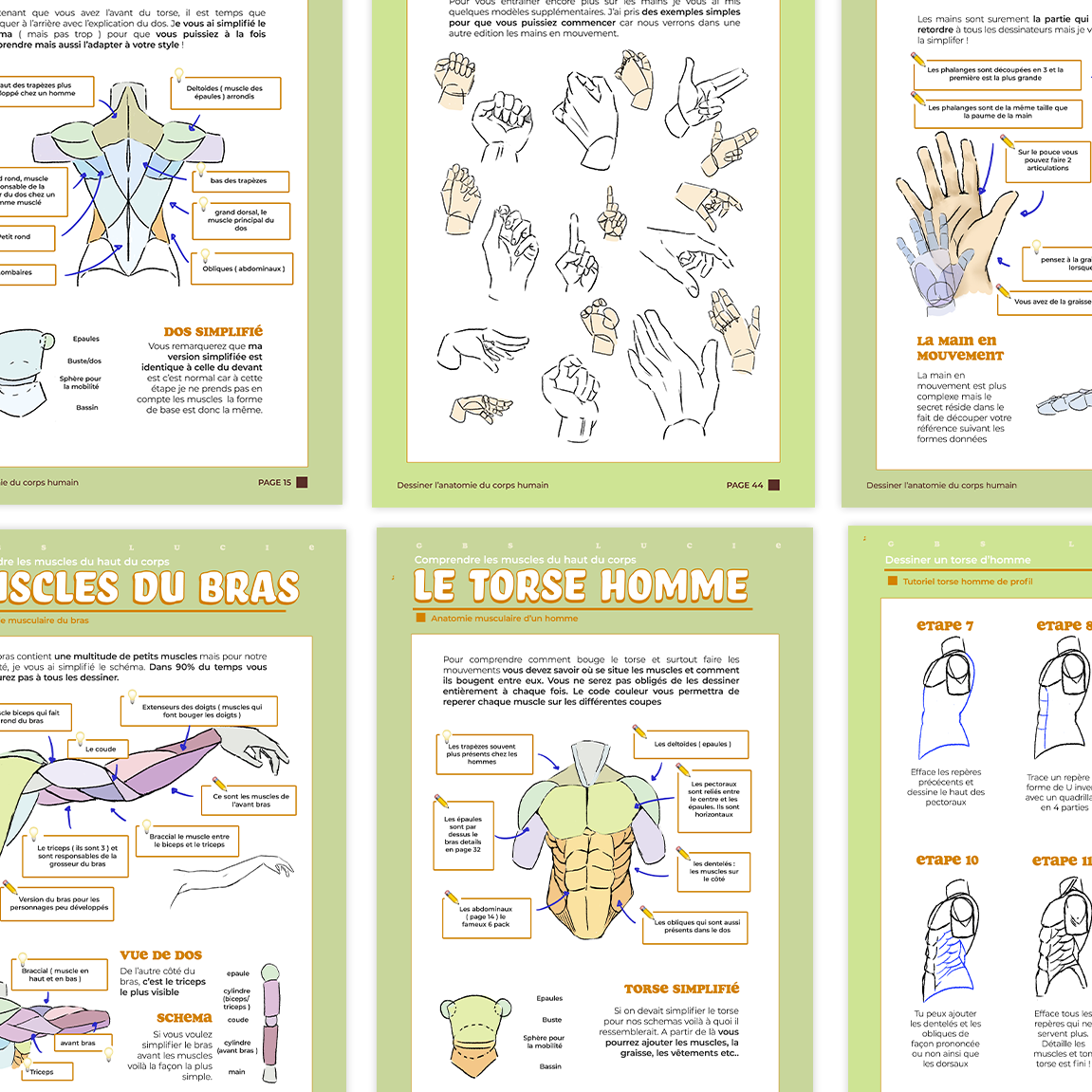 Ebook T1 & T2 : Apprends à dessiner le corps et le visage ( dessin man ...