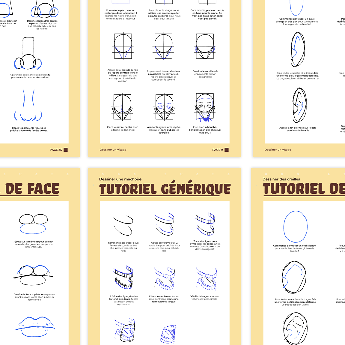 Ebook T1 & T2 : Apprends à dessiner le corps et le visage ( dessin man ...