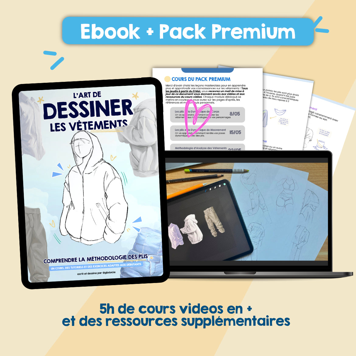Ebook : L'art de dessiner les vêtements ( Dessin classique & Manga )