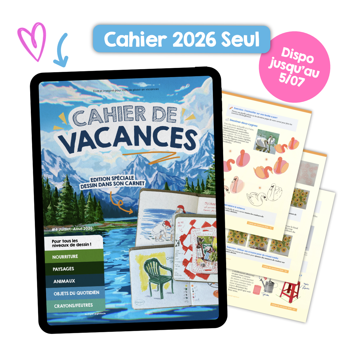 Cahier vacances 2026