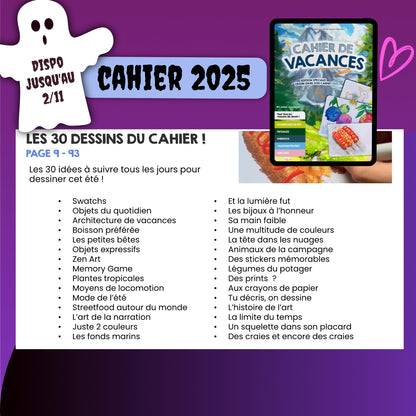 Cahier de vacances 2025