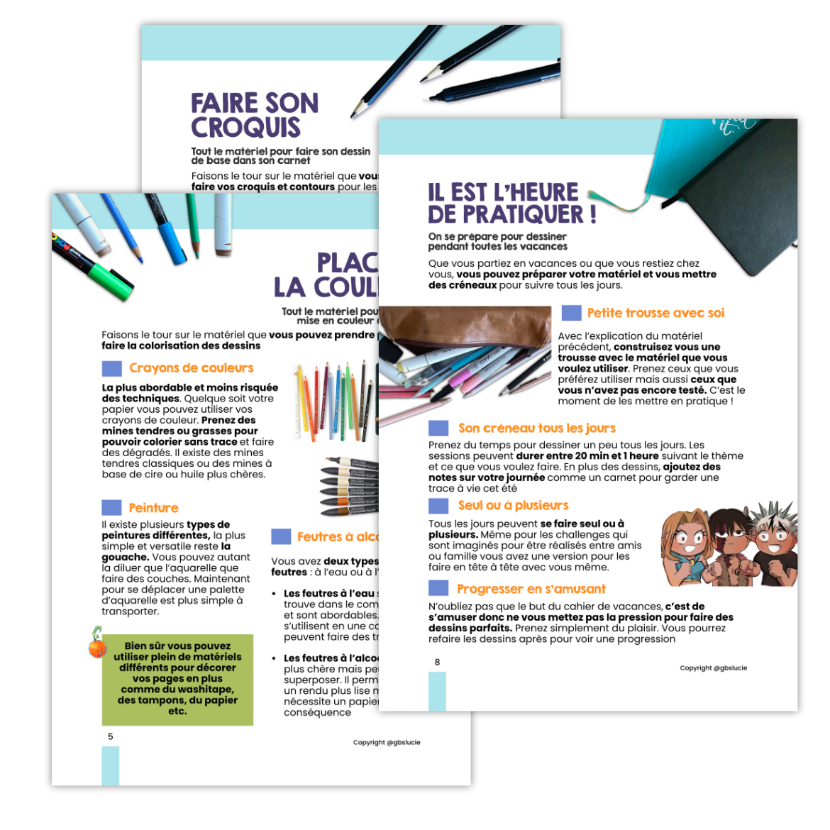 Cahier de vacances été 2024